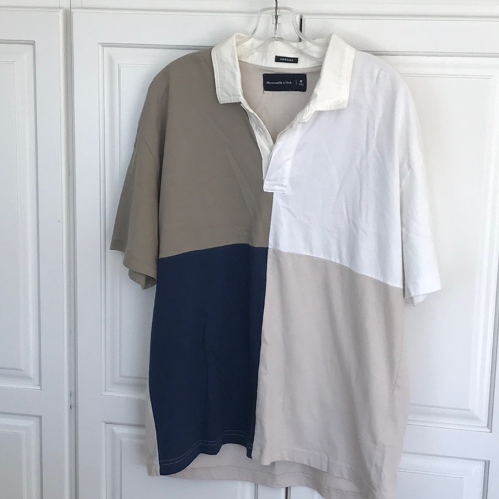Abercrombie & Fitch oversized polo-style shirt